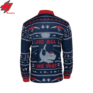 Ropa de pesca, camisa de pesca sublimada personalizada, protección UV UPF de manga larga, ropa de pesca de secado rápido - Product Image 6