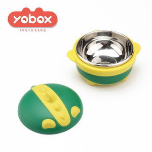 Cuenco pequeño <span class=keywords><strong>de</strong></span> acero inoxidable para alimentación <span class=keywords><strong>de</strong></span> bebé, tazón <span class=keywords><strong>de</strong></span> metal <span class=keywords><strong>de</strong></span> dos capas, calentador <span class=keywords><strong>de</strong></span> plástico para comida <span class=keywords><strong>de</strong></span> bebé con plato <span class=keywords><strong>de</strong></span> aislamiento <span class=keywords><strong>de</strong></span> agua - Product Image 4