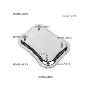 Plateau de service alimentaire en acier inoxydable fait à la main de la plus haute qualité, forme et taille personnalisées, plateau de service alimentaire en Inde - Product Image 1