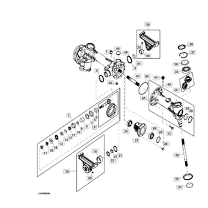 Pièce de rechange pour tracteur JD johdeere, sans numéro de pièce dame dame dame, lda19814 - Product Image 2