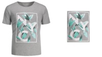 T-shirt vintage à manches courtes pour homme Rioleaf, imprimé en sérigraphie personnalisée, mélange de coton et de viscose, toucher doux, tricoté