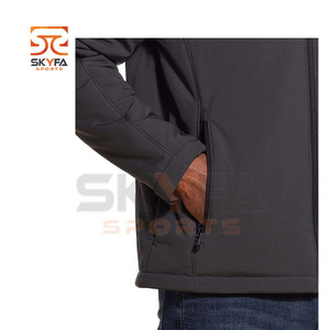 Chaqueta informal para hombre, impermeable y a prueba de viento, con Logo personalizado, carcasa suave - Product Image 6