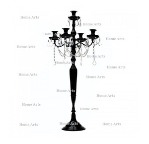 Handmade <b>black</b> color aluminum <b>candelabra</b> centerpieces highest quality customized size <b>candelabra</b> centerpieces - Product Image 5