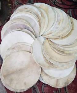Peau de tambour MUSIK De RAZI Vellum 22 pouces en peau de chèvre, fabriquée au Pakistan - Product Image 3
