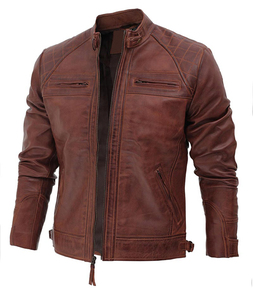 Veste pour homme en coton uni, épaisseur standard, rembourrée de coton - Product Image 3