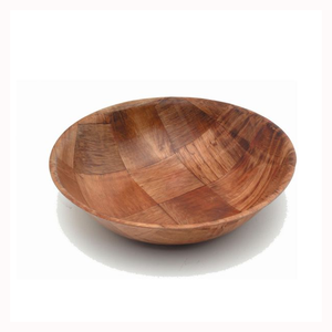 Tazón de Servir de Madera de Nogal Multifuncional de Tendencia, Tazón de Madera de Mango Hecho a Mano para Cocina y Hogar - Product Image 1