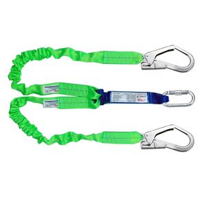 Cordón doble anticaídas certificado ADELA CE 0598 con amortiguador de 1,5 ~ 2M de longitud - Product Image 5