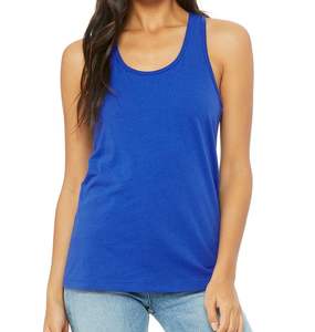 Débardeur en jersey à dos nageur personnalisable pour femme bleu royal avec couleurs et tailles personnalisées Top en jersey vierge - Product Image 1