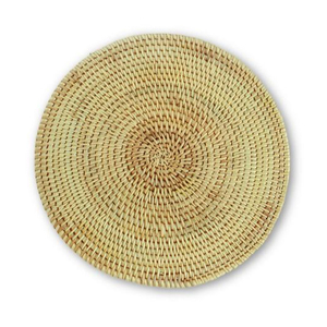 Handwoven Bamboo Rattan Rope <b>Coaster</b> Unique Handmade Collection - Product Image 1
