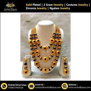 Conjunto de Joyería Africana Ngalam de Imitación para Mujer, en Latón y Cobre, Regalo Perfecto para Fiestas, Compromisos y Aniversarios - Product Image 6