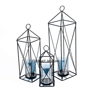 New Arrival Gold Plated Metal Lantern Classic Stylish <b>Square</b> Shape Modern Fast Selling Premium Quality <b>Candle</b> Lantern Christmas - Product Image 5