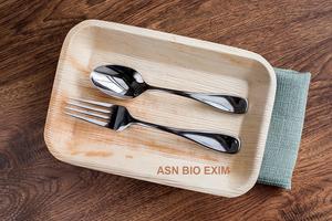 Collection gaine de feuille de palmier Areca Bols élégants avec vaisselle et assiettes gravées - Product Image 2