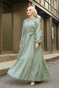 Vêtements islamiques en popeline et à manches pour femmes, Abaya, Kaftan, dubaï, style arabe musulman, mode, qualité turque, nouvelle collection, - Product Image 6