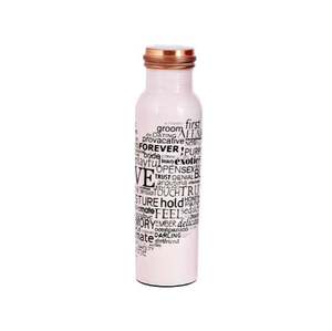 Eco Friendly Enamel Printed Copper Water <b>Drinking</b> <b>Bottle</b> Exporter of 100% Pure Copper <b>Bottle</b> From India - Product Image 6
