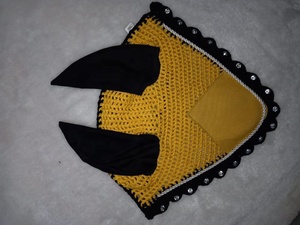 Voile anti-mouches pour cheval avec bonnet d'oreille, design insonorisé, matière polyester, haute qualité - Product Image 4