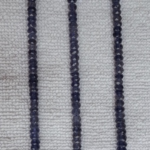 ลูกปัดพลอยโรนเดลขนาด2มม. ทำจากแร่ Iolite ธรรมชาติ - Product Image 3