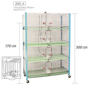 Cage en métal Crown 2001-A pour oiseaux et perroquets - Robuste et durable - Product Image 1
