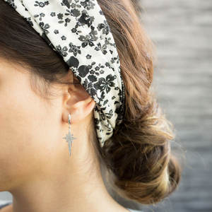 Pendientes colgantes de circonia con diseño de estrella de polo, joyería de plata de ley 925 hecha a mano turca - Product Image 3