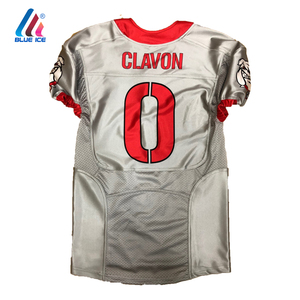 Custom High Quality Sublimated Training American Football Jersey Unisex Cotton Long Sleeve Anti-UV Quick Dry Crew Neck All - Product Image 2