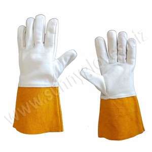 Gants de soudage à l'argon pour le cuir, équipement de sécurité professionnel de bonne qualité, résistants à la chaleur, soudage TIG MIG - Product Image 3
