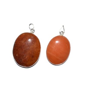 คุ้มค่าที่สุดของพีช Aventurine รูปไข่จี้: พีช Aventurine รูปไข่จี้สำหรับขาย - Product Image 1