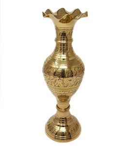 Florero de Metal grabado en latón, decoración de boda, centro de mesa, jarrón de Metal para decoración del hogar - Product Image 2