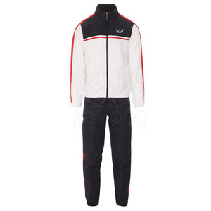 Chándal personalizado con cremallera para hombre, ropa deportiva de alta calidad con bolsillo, trajes para correr en blanco - Product Image 6