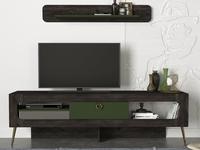 Meja TV Mewah Milandra Desain Modern Eksklusif Panel Efek Kayu Furnitur Terlaris Turki Warna Rebab Garden Melamin 2