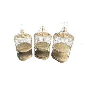 Vietnam factory Black Bamboo Birdcage Lantern HANGING WALL DECOR- Bamboo Bird Cage Lantern Pendant - Vietnam bamboo lantern 99GD