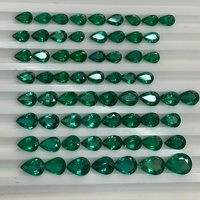 Esmeralda Zambiana Natural Sin Tratar, Certificada por IGI, Calidad AAA+, Calibrada en Forma de Pera, 6/4mm 7/5mm 6/8mm 7/9mm, Sadiya International