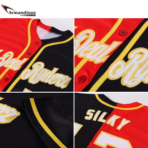 Camiseta de béisbol de manga corta, barata, blanca, sublimación y bordado, mundial - Product Image 6