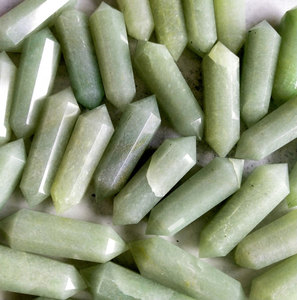 คริสตัลอะเวนเจอรีนสีเขียวแบบสองปลาย ขนาด 6 มม. หินบำบัด อะเวนเจอรีนแบบปลายแหลม ขายส่งจำนวนมาก ของขวัญ - Product Image 4