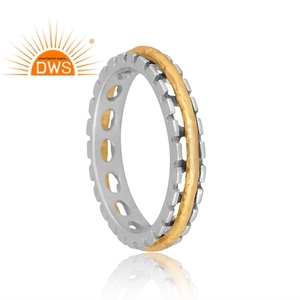 Anillo de banda giratoria Unisex de plata de ley fina hecho a mano, joyería de plata para mujer, regalo para ella - Product Image 4