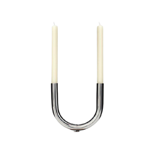 Bougeoir couleur argent en métal taille et forme personnalisées bougeoir pour la maison et la décoration de mariage - Product Image 4