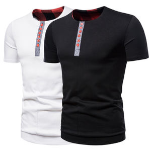 T-shirt col ras du cou en coton pour homme, coupe Slim, imprimé personnalisé, vente en gros, Pima, - Product Image 4