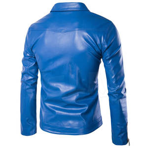 Nouvelle mode vestes en cuir personnalisées de haute qualité hommes vestes en cuir en gros en cuir véritable noir Bomber d'hiver - Product Image 2