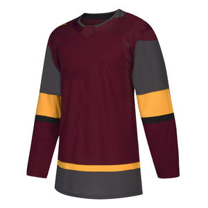 Uniformes de hockey sur glace unisexes de base importants Matériau souple Nom de l'équipe OEM Vêtements de sport imprimés pour adultes Style de jeu - Product Image 3