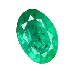 Piedra facetada Esmeralda natural súper brillante para la fabricación de joyas de San Valentín