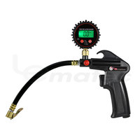 Gonfleur de pneus numérique miniature Lematec DTI-03G avec jauge numérique de 2,5 pouces, protection en caoutchouc, affichage LCD facile à lire, 0-250 PSI, buse d'air