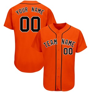 Maillot de baseball rouge de haute qualité pour hommes, taille personnalisée, vêtements de softball respirants - Product Image 3