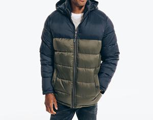 Chaqueta acolchada de color para hombre, abrigo con capucha a la moda, para exteriores, de burbuja, para invierno - Product Image 4