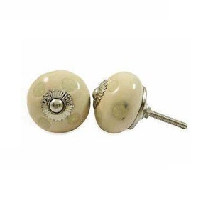 Độc đáo mộc mạc khá ngăn kéo tủ gốm knobs xử lý & kéo biểu tượng tùy chỉnh in trắng gốm in trang trí ngăn kéo - Product Image 2