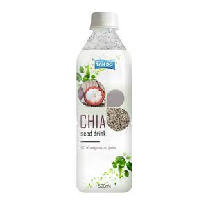 Jus de fruits aromatisé aux graines de chia 500 ml, 100 % pur, stérilisé avec certification HACCP HALAL ISO 22000 - Product Image 1