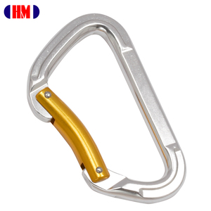 CE certificate Outdoor Sports Hook Mountain Protection Bent Gate Aluminum Climbing Carabiner - Product Image 1