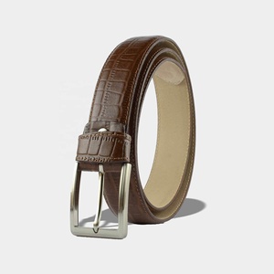 Cinturones de Cuero Vacuno Original con Hebilla Personalizada Hecha a Mano y Chapada en Aleación, Cinturones de Lujo para Hombre para Jeans y Pantalones de Vestir - Product Image 2