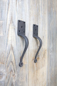 Manija de puerta y ventana de Metal, hecha a mano, Vintage - Product Image 2