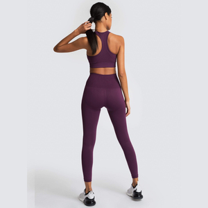 Ensemble Legging et Soutien-Gorge de Sport OEM Premium pour Femme/Fille – Tenue de Yoga et Fitness Évidée - Product Image 4
