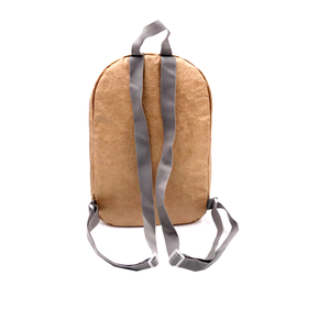 Sac à dos léger en Tyvek, sangle réglable, résistant à l'eau, forme rectangulaire, unisexe, décontracté, couleur marron, fermeture éclair - Product Image 4