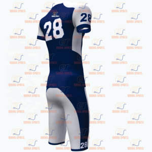 Manga corta Nuevo diseño Sublimación Uniforme de fútbol americano Transpirable Tallas grandes Característica - Product Image 5