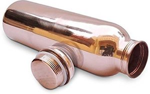 Botella de agua avanzada a prueba de fugas, hecha con cobre puro, para los beneficios de Ayurveda y brillo de la piel al precio más bajo - Product Image 3
